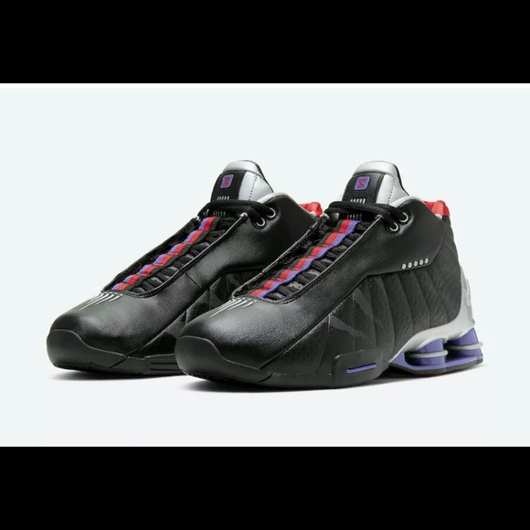 Nike Shox BB4 QS Raptors Mens Black Silver CD9335 - Picture 2 of 9